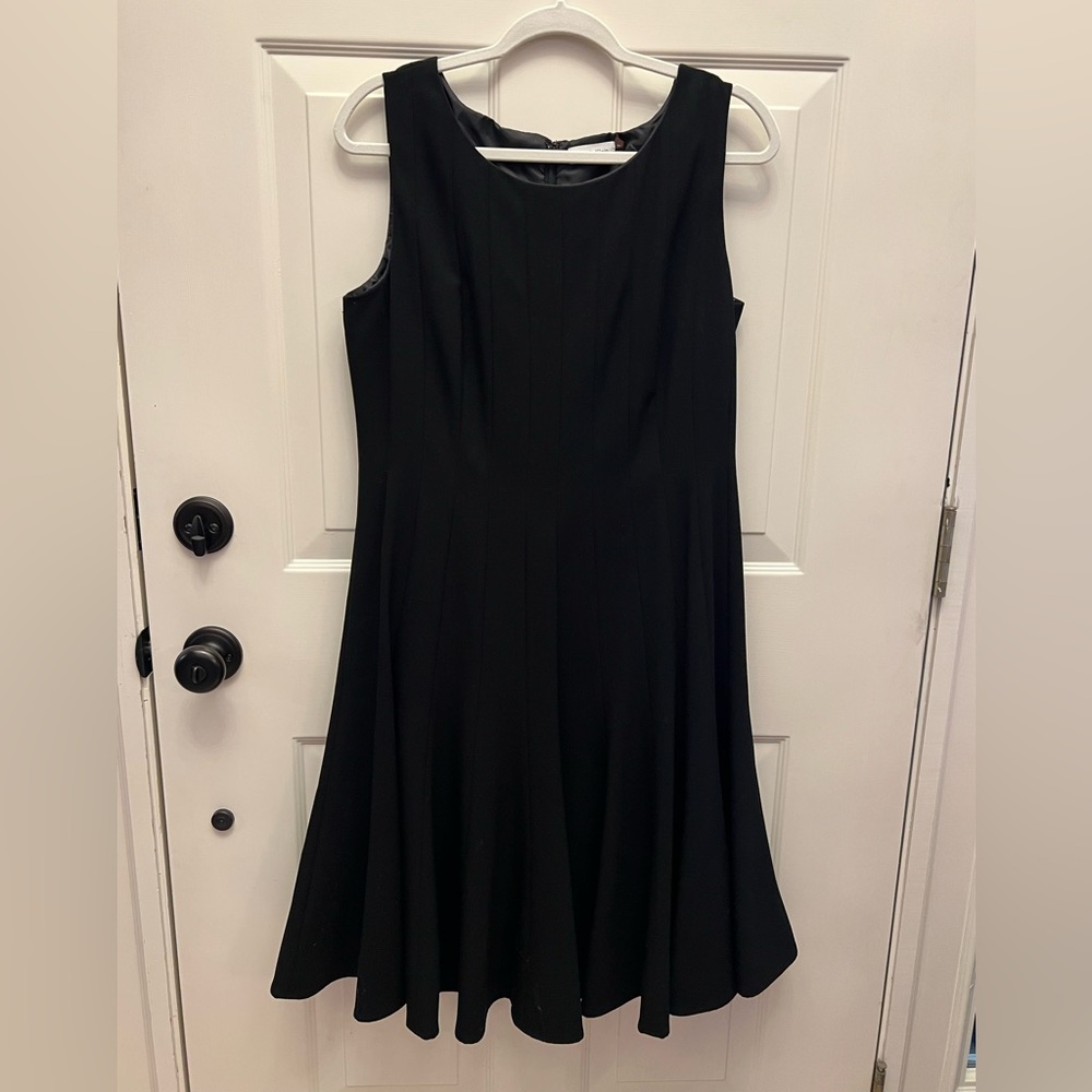 Calvin Klein Fit and Flare Black Sleeveless Dress size 12